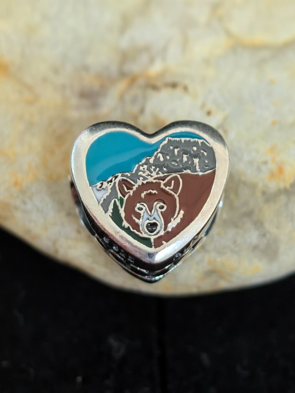 Pandora Montana Heart Exclusive Dangle Charm, S925 Silver Jewelry (Women's)